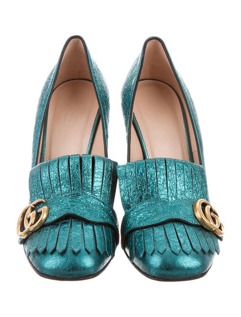 green gucci marmont shoes|gucci marmont shoes for women.